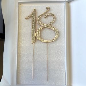 Celebrate in style with this Swarovski crystal and rose gold 18.